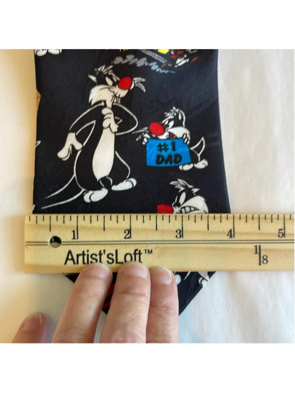 Vintage 1993 Warner Bro Studios Looney Tunes Graphic Tie #1 Dad Tweety Sylvester
